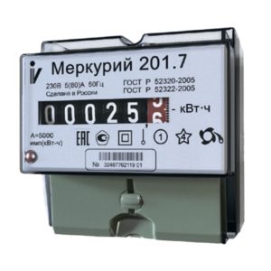 72tsk.ru - Счетчик электроэнергии 201.7 однофазный однотарифный Меркурий