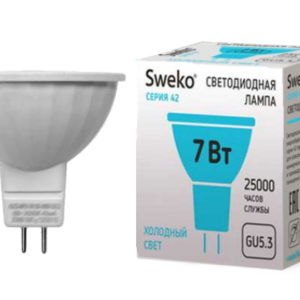 72tsk.ru - Лампа светодиодная 7Вт GU5.3 4000К 570Лм серия 42 38797 Sweko