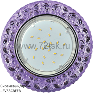 72tsk.ru - Светильник GX53 H4 LD7040 с подсветкой Бабочки Сиреневый/Хром Ecola