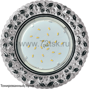 72tsk.ru - Светильник GX53 H4 LD7040 с подсветкой Бабочки Тонированный/Хром Ecola