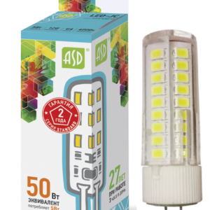 72tsk.ru - Лампа светодиодная LED-JC-standart 5Вт 12В G4 4000К 450Лм ASD