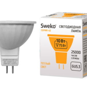 72tsk.ru - Лампа светодиодная 10Вт GU5.3 3000К 820Лм серия 42 38785 Sweko