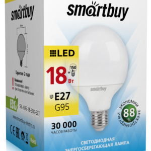 72tsk.ru - Светодиодная лампа Smartbuy LED-шар G95 18Вт 3000К 1400Лм Е27