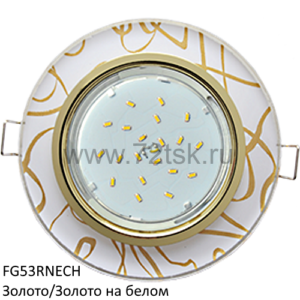 72tsk.ru - Светильник GX53 H4 5310 Круг Золото/Золото на белом Ecola