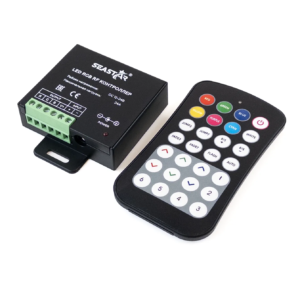 Контроллер 12/24В 288/576Вт 24A RGB c кнопочным пультом 4LED