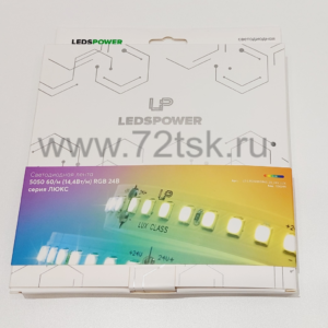 72tsk.ru - Лента светодиодная 14.4вт/м 24В IP20 60Led на метр RGB LUX LEDS POWER