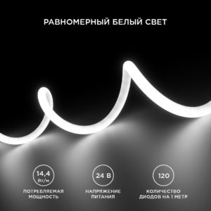 72tsk.ru - Светодиодная лента для бани и сауны 14.4Вт/м 24В 120LED 900Лм 4000К IP68 00-324 Apeyron